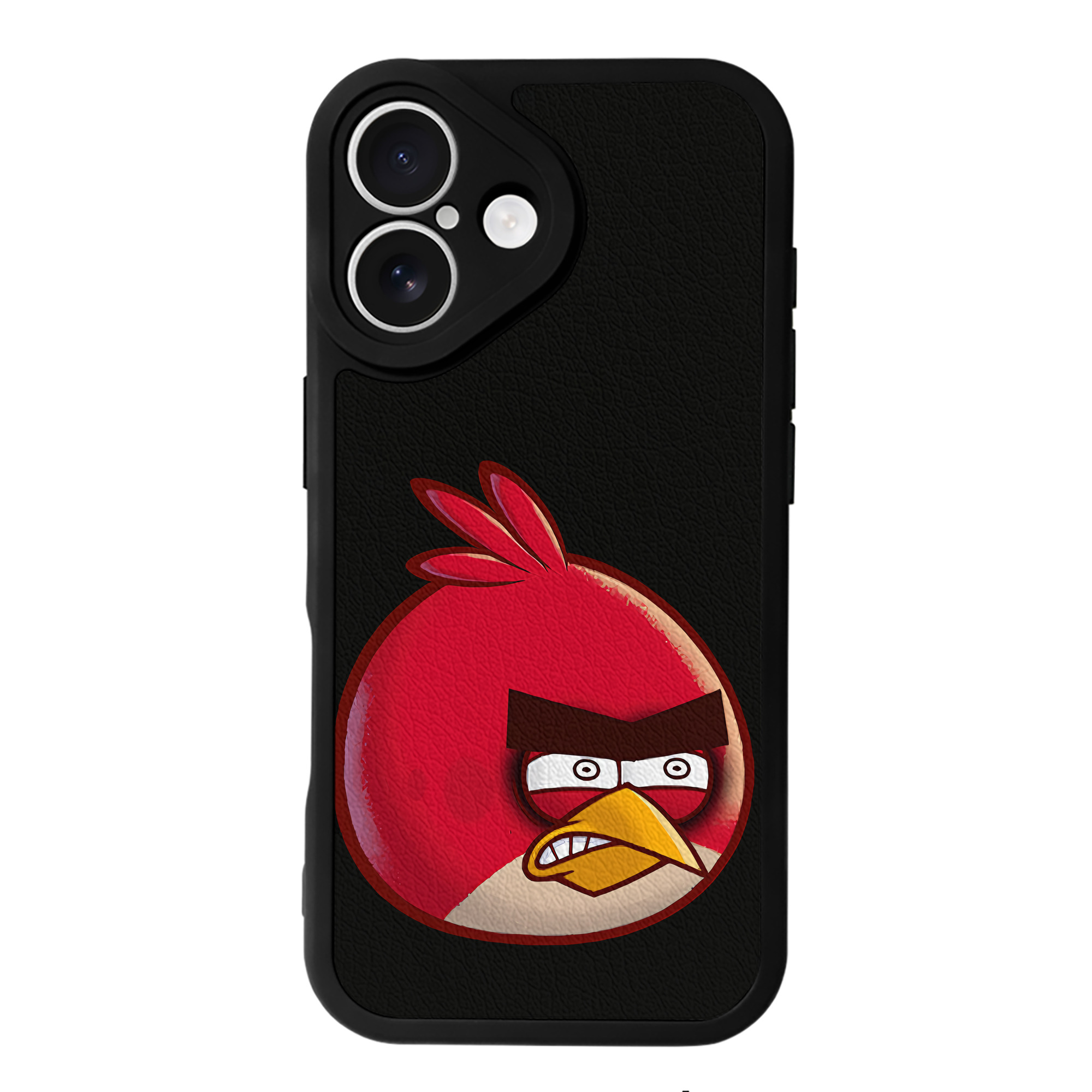 （画像用） Angry Birds アングリーバード 【iPhone 16シリーズ対応】シリコンスマホケース（レザー調） 材質：シリコン